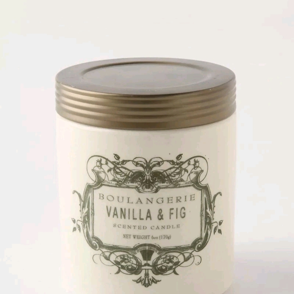 2 Pack New Anthropologie Boulangerie Jar Candle - Vanilla Fig 6 oz / 170g